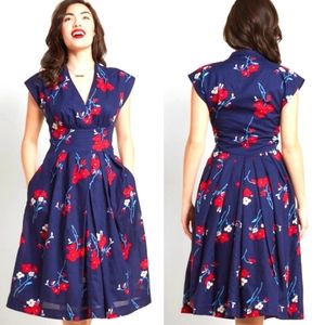 Modcloth "Saunter Sweetly" cotton dress by Emily & Fin
